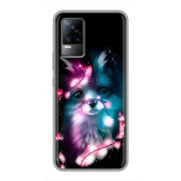 Чехол с рисунком «Черная Лиса» для Vivo V21