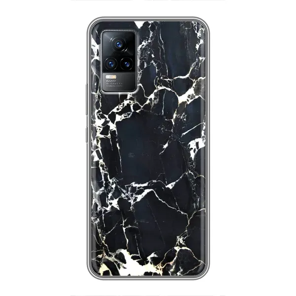 Чехол с рисунком «Чёрный мрамор» для Vivo V21 Чехол с рисунком «Чёрный мрамор» для Vivo V21