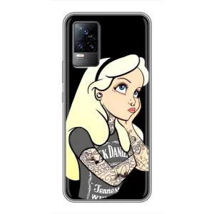 Чехол Стильные девушки на Vivo V21 (Девушка обиделась)
