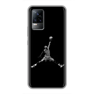 Силиконовый Чехол Nike Air Jordan на Виво в21 (Джордан)