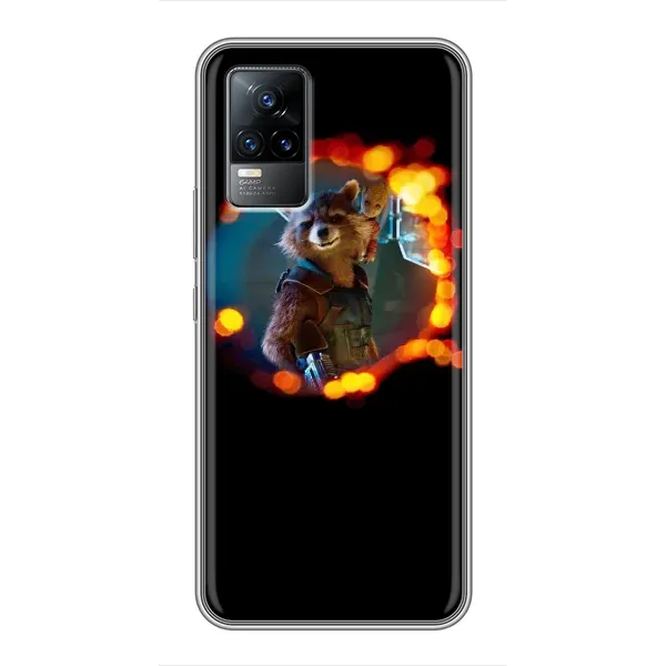 Чехол с рисунком «Енот Ракета» для Vivo V21