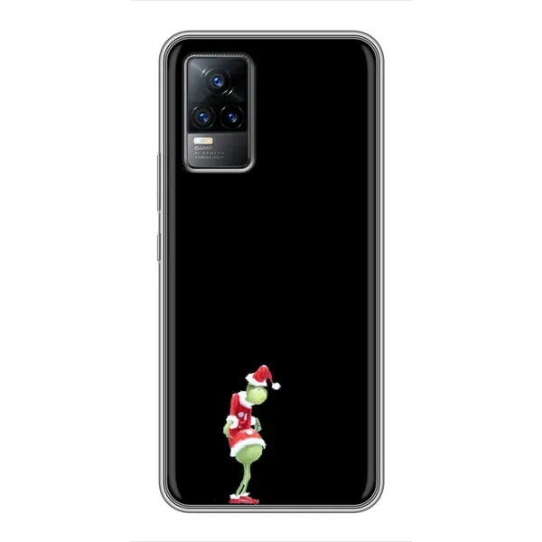 Чехол с рисунком «Гринч на чорном» для Vivo V21 Чехол с рисунком «Гринч на чорном» для Vivo V21