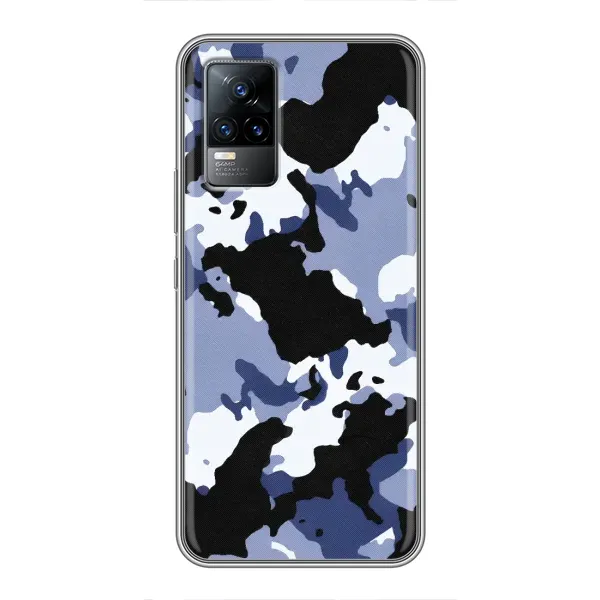 Чехол с рисунком «Камуфляжный Серый» для Vivo V21 Чехол с рисунком «Камуфляжный Серый» для Vivo V21