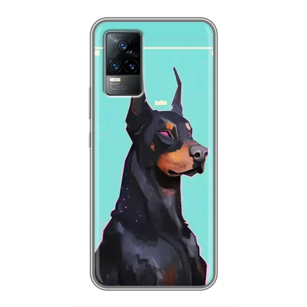 Чехол с рисунком «Король доберман» для Vivo V21 Чехол с рисунком «Король доберман» для Vivo V21