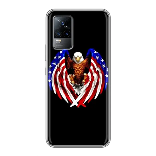 Чехол с рисунком «Крылья США» для Vivo V21 Чехол с рисунком «Крылья США» для Vivo V21
