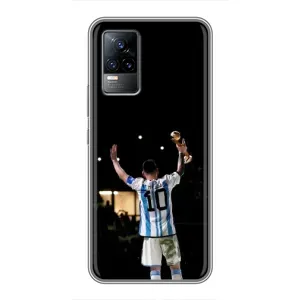 Чехлы Лео Месси Аргентина для Vivo V21 (Лео Чемпион)
