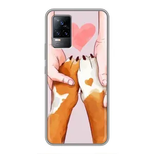 Чохол (ТПУ) Милі песики для Vivo V21 (Любов до собак)