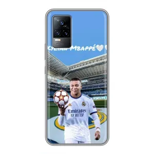 Чехол (TPU) с Футболистом на Vivo V21 (Mbappe Real)