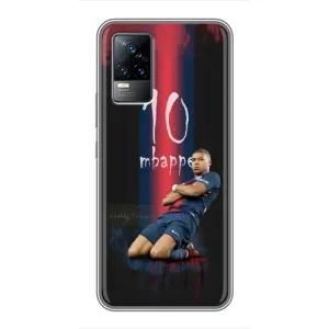Чехол (TPU) с Футболистом на Vivo V21 (MBAPPE 10)