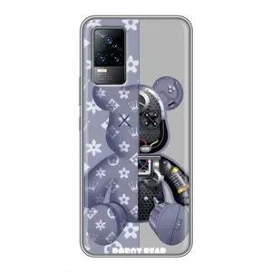 Силиконовый чехол для Vivo V21 (Медведь Louis Vuitton)