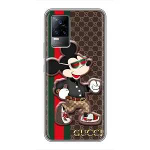 Чехлы Бренд GUCCI для Vivo V21 (Маус Гуччи)