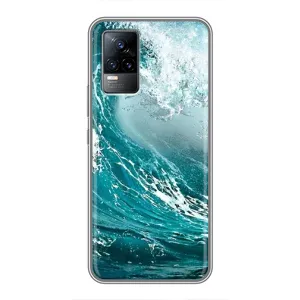 Летний Чехол на Vivo V21 (Морская волна)