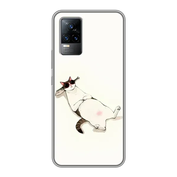 Чехол с рисунком «Отдых» для Vivo V21 Чехол с рисунком «Отдых» для Vivo V21
