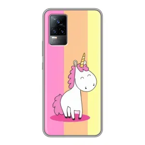 Чехол Unicorn на Vivo V21 (Радужный Единорог)