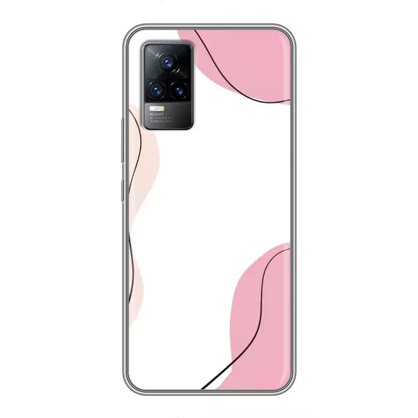 Чехол с рисунком «Розовый фон» для Vivo V21 Чехол с рисунком «Розовый фон» для Vivo V21