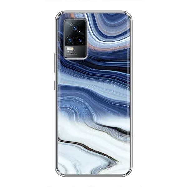 Чехол с рисунком «Светлый мрамор» для Vivo V21 Чехол с рисунком «Светлый мрамор» для Vivo V21