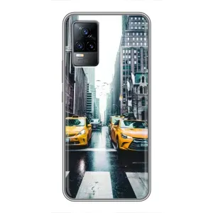 Силиконовый бампер (Работники) на Vivo V21 (Такси)