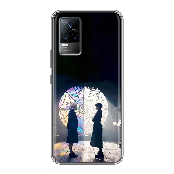 Чехол с рисунком «Уэнсдей и Энди» для Vivo V21 Чехол с рисунком «Уэнсдей и Энди» для Vivo V21