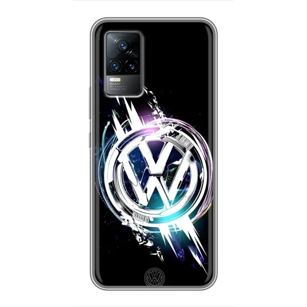 Чехол с рисунком «Volkswagen на черном» для Vivo V21