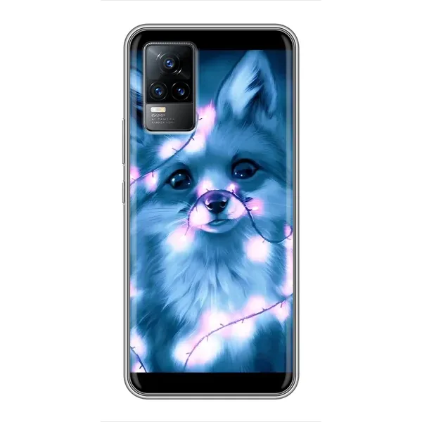 Чехол с рисунком «Яркая Лиса» для Vivo V21