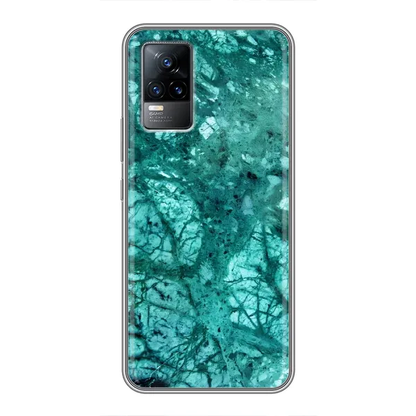 Чехол с рисунком «Зеленый мрамор» для Vivo V21 Чехол с рисунком «Зеленый мрамор» для Vivo V21