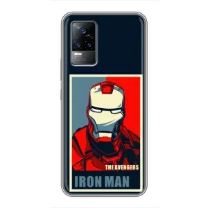 Чехол Супергерой Железный человек на Vivo V21E (Art Iron man)