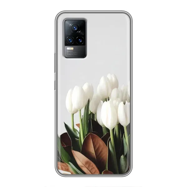 Чехол с рисунком «Букет тюльпанов» для Vivo V21E Чехол с рисунком «Букет тюльпанов» для Vivo V21E