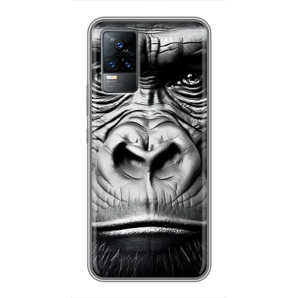 Чехол с рисунком «Черная обезьяна» для Vivo V21E Чехол с рисунком «Черная обезьяна» для Vivo V21E