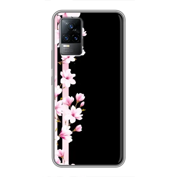 Чохол з малюнком «Квіточки» для Vivo V21E