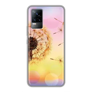 Силиконовый Чехол с одуванчиками на Vivo V21E (Цветок-одуванчик)