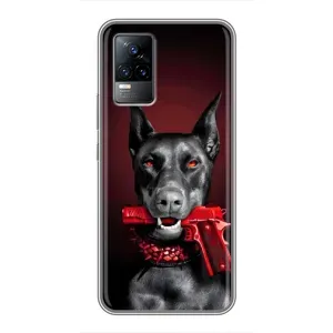 Чохол ДОБЕРМАН для Vivo V21E (Доберман злий)