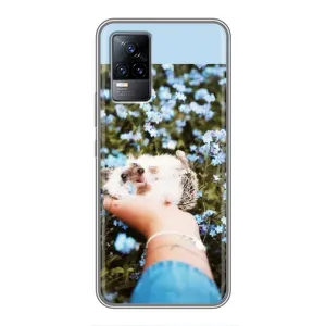 Чохли з зображенням різних тварин на Vivo V21E (Їжачок в руці)