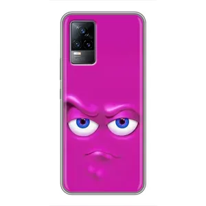 Силиконовые Чехлы (смешные стикеры) для Vivo V21E (Хитрая мордочка)