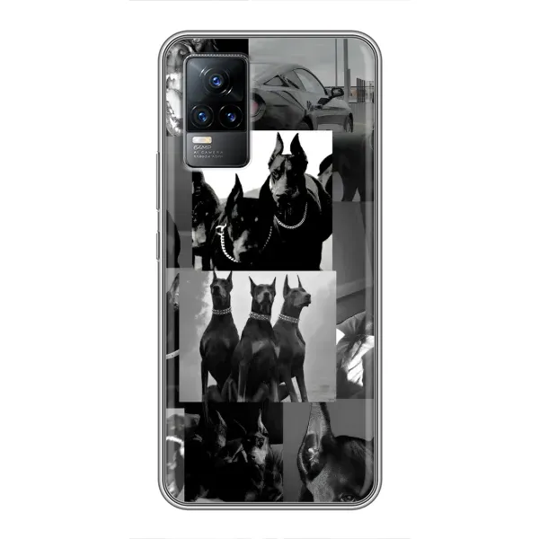 Чехол с рисунком «Коллаж Доберман» для Vivo V21E Чехол с рисунком «Коллаж Доберман» для Vivo V21E