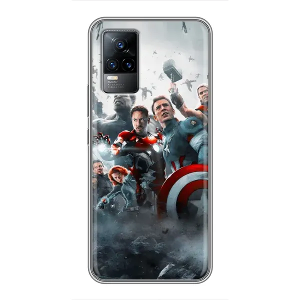 Чехол с рисунком «Команда марвел» для Vivo V21E