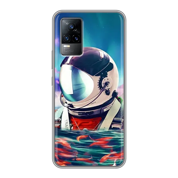 Чехол с рисунком «Космонавт в воде» для Vivo V21E Чехол с рисунком «Космонавт в воде» для Vivo V21E