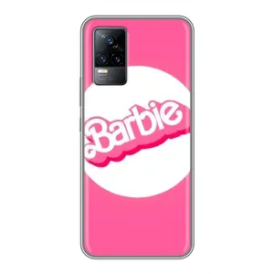 Силиконовый Чехол Барби Фильм на Vivo V21E (Лого Барби)