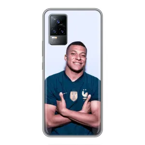 Чехол (TPU) с Футболистом на Vivo V21E (Мбаппешичка)