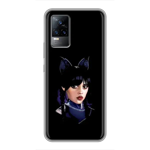 Чехол с рисунком «Милая Уэнсдей» для Vivo V21E Чехол с рисунком «Милая Уэнсдей» для Vivo V21E
