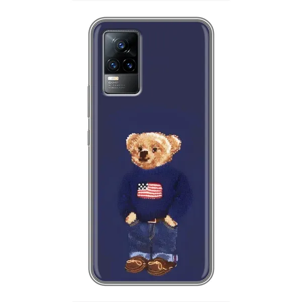 Чехол с рисунком «Мишка USA» для Vivo V21E Чехол с рисунком «Мишка USA» для Vivo V21E