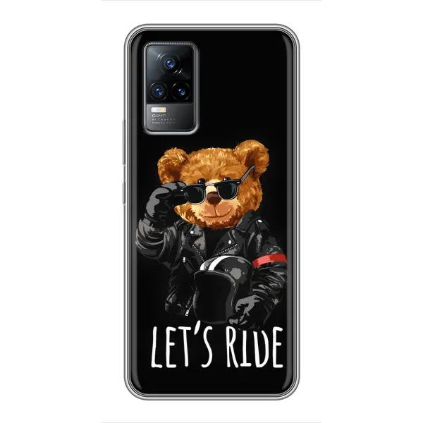 Чехол с рисунком «Модный Мишка» для Vivo V21E Чехол с рисунком «Модный Мишка» для Vivo V21E