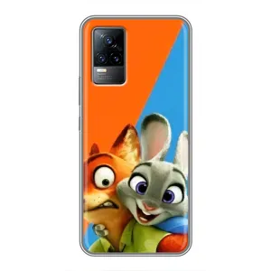 Чехлы ЗВЕРОПОЛИС для Vivo V21E (Ник и Хопс)