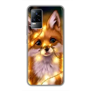 Чохол з Лисичкою для Vivo V21E (Новорічне лисеня)