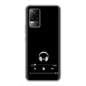 Чехол с картинками на черном фоне для Vivo V21E (Плеер)