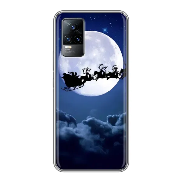 Чехол с рисунком «Санта - луна» для Vivo V21E Чехол с рисунком «Санта - луна» для Vivo V21E