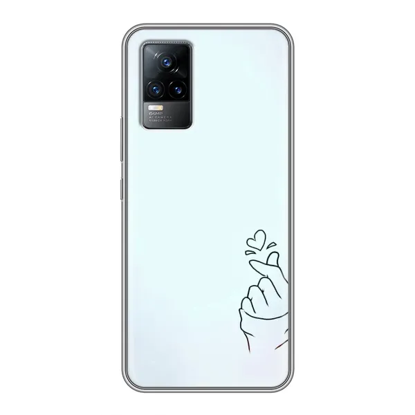 Чехол с рисунком «Сердце на голубом» для Vivo V21E Чехол с рисунком «Сердце на голубом» для Vivo V21E