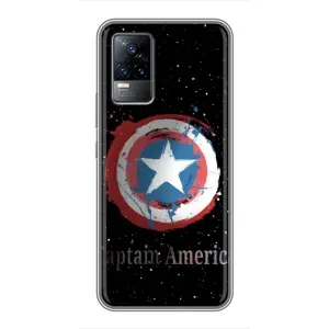 Чехол с Щитом Капитана Америки на Vivo V21E (Щит Капитана)