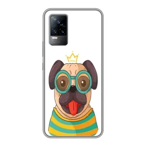 Бампер для Vivo V21E з картинкою "Песики" (Собака Король)