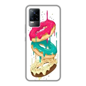 Чехол с изображением вкусной еды для Vivo V21E (Сочные пончики)