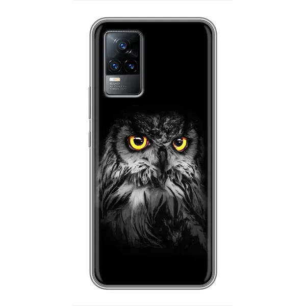 Чохол з малюнком «Сова на чорному» для Vivo V21E Чохол з малюнком «Сова на чорному» для Vivo V21E